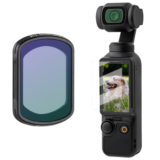 Haoge Magnetic Black Diffusion 1/4 Effect Filter for DJI Osmo Pocket 3 Creator Combo,Lightweight Multi-Coated Lens,Softens Highlights & Reduces Contrast