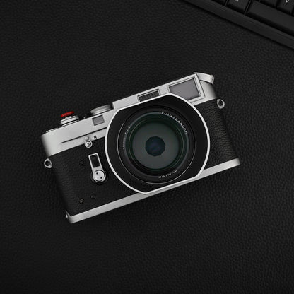 Haoge Metal Square Bayonet Lens Hood for Voigtlander Nokton Aspherical ASPH 40mm f1.2 VM,35mm f/1.2 II/III VM, 50mm f1.2 VM Leica M-Mount Lens replaces LH-8 Shade LH-VM35MS Silver