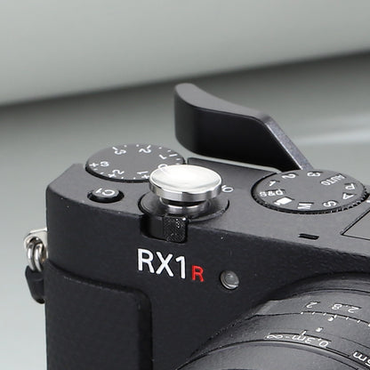 Haoge Metal Shutter Release Button for Sony RX1 RX1R RX1RII/M2 RX1RIII/M3 RX10 I II III IV Camera Concave Surface Red