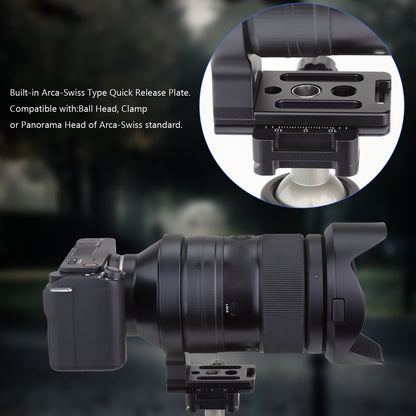 Haoge LMR-SM140-N Tripod Mount Ring for Tamron 35-150 mm F/2-2.8 Di III VXD A058 Lens for Sony E-Mount Sigma 100-400mm f/5-6.3 DG OS HSM Lens for Canon EF Mount and Nikon F Mount built-in Arca Type Quick Release Plate