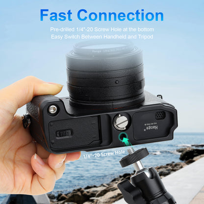 Haoge RX1RIII Camera Bracket Holder Hand Grip for Sony Cyber-shot DSC-RX1R III RX1RM3 RX1RIII Full-frame Digital Camera