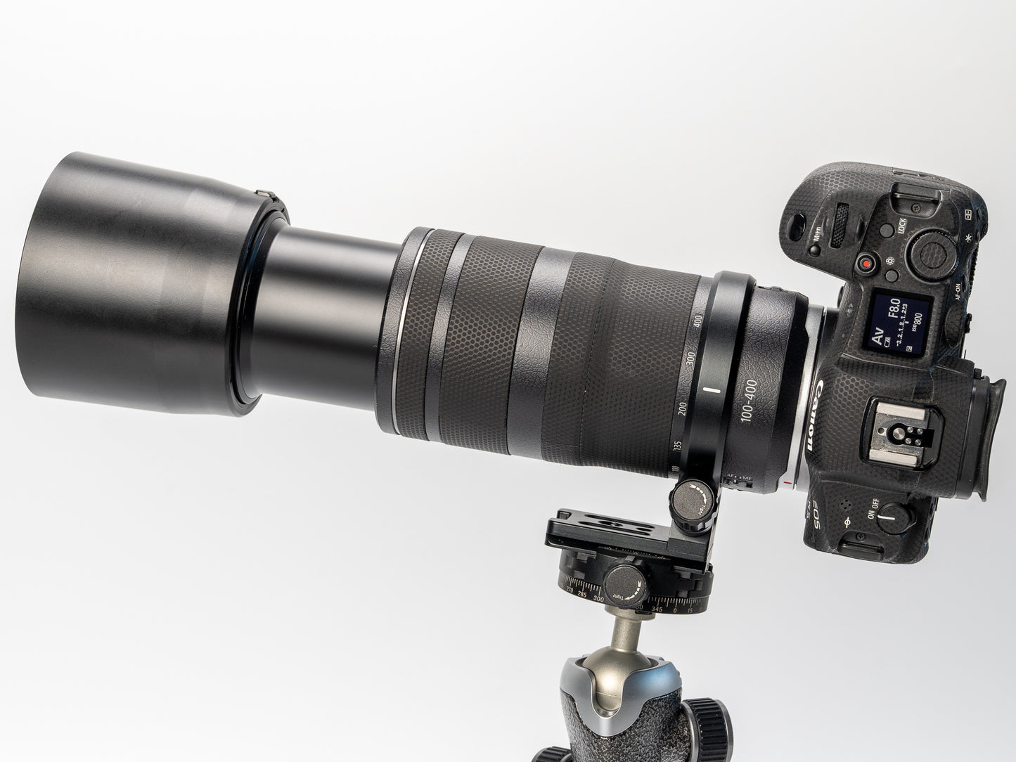 Haoge LMR-RF140 Lens Collar Tripod Mount Ring for Canon RF100-400mm F5.6-8 IS USM Lens Stand Base Canon RF-Mount built-in Arca Type Quick Release Plate