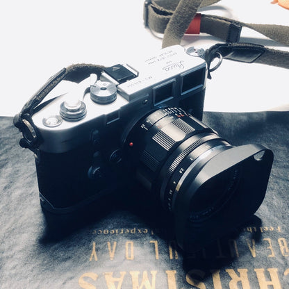 Haoge LH-VM35P Bayonet Metal Square Lens Hood Compatible with Voigtlander Nokton Aspherical ASPH 40mm f/1.2 VM , 35mm f1.2 VM , 50mm f1.2 VM Leica M Lens replaces LH-8 Hollow Out Designed Black