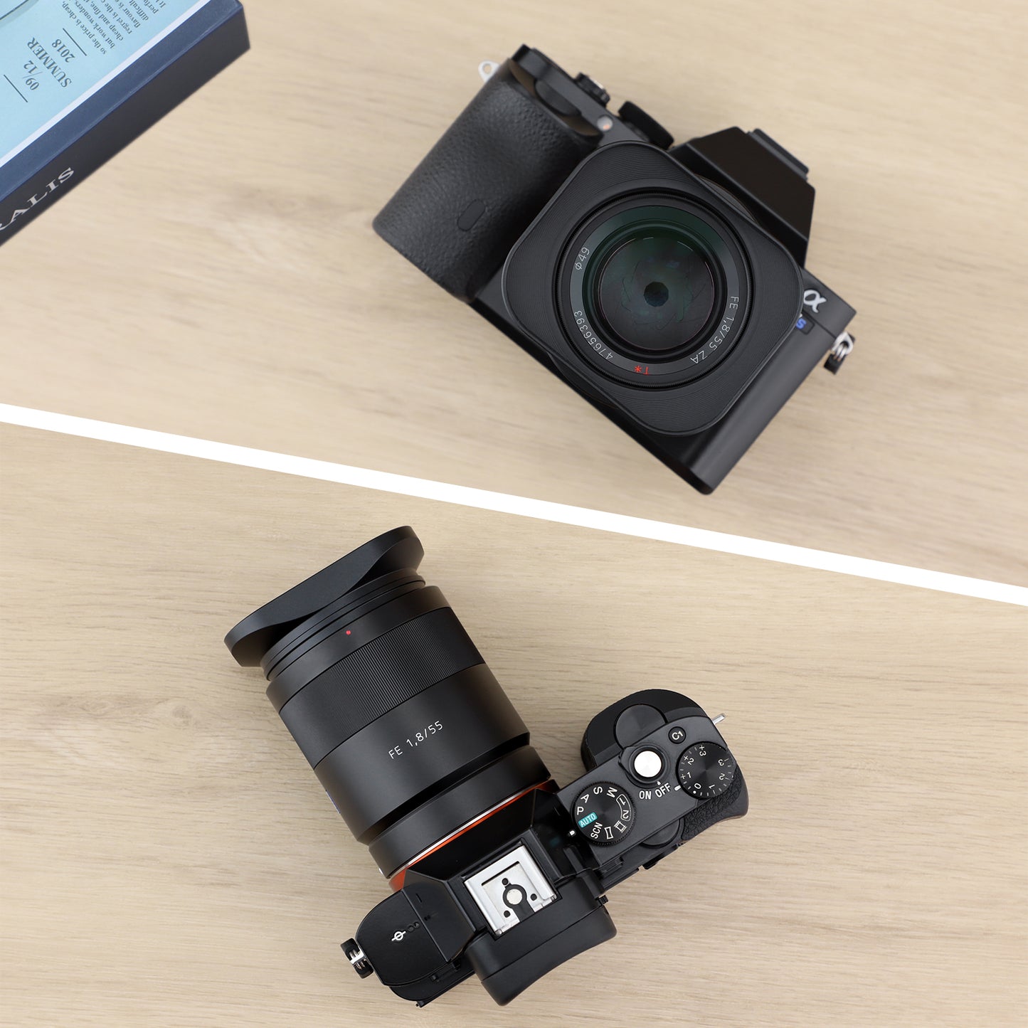 Haoge LH-RX1 Square Metal Bayonet Lens Hood Shade for Sony Carl Zeiss Sonnar T* FE 35mm F2.8 ZA,FE 55MM F1,8 ZA, FE 24mm F1.8 ZA Lens