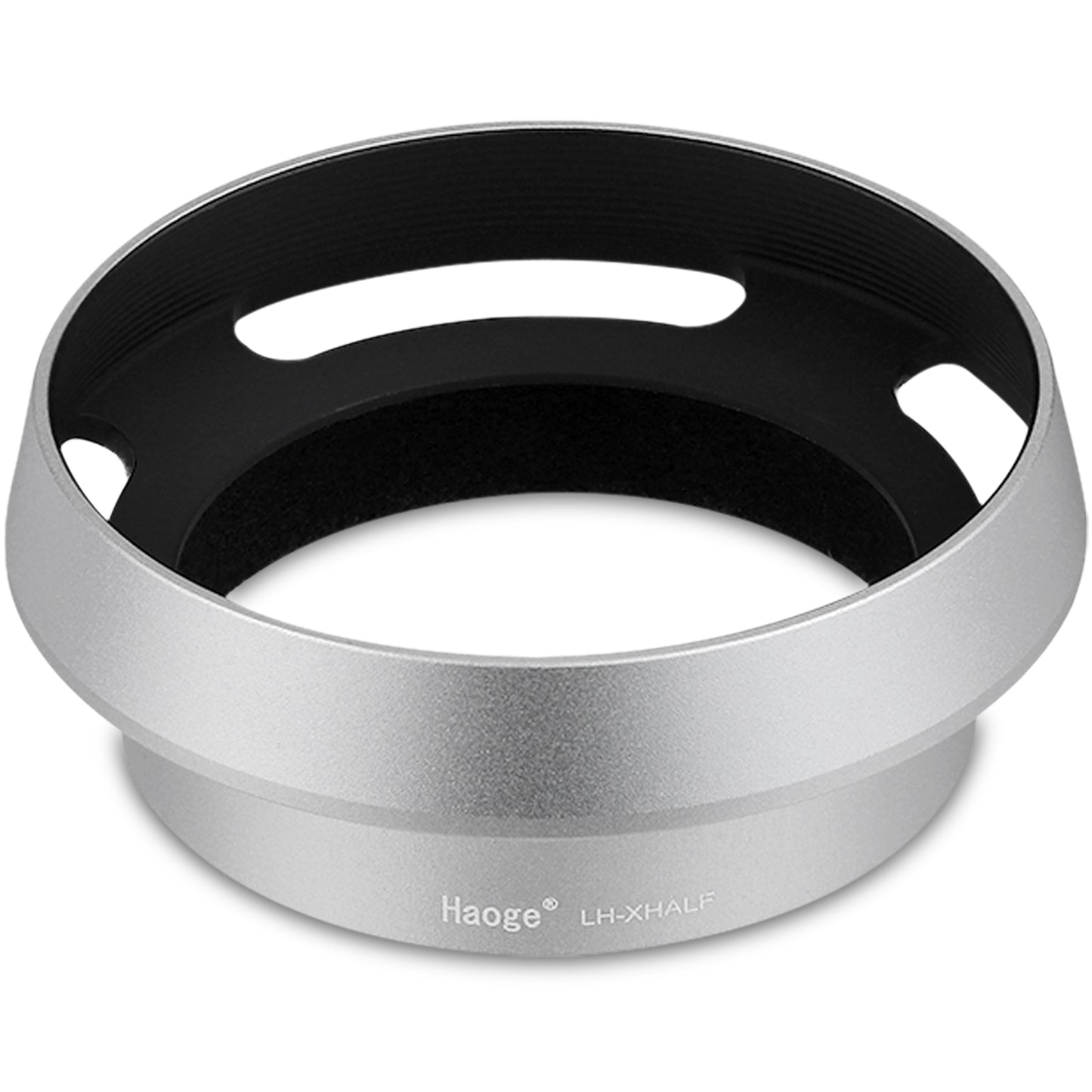 Haoge LH-XHALF Square Metal Lens Hood for Fujifilm X Half Fuji Photo Camera Accessories Silver