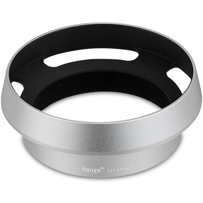 Haoge LH-XHALF Square Metal Lens Hood for Fujifilm X Half Fuji Photo Camera Accessories Silver