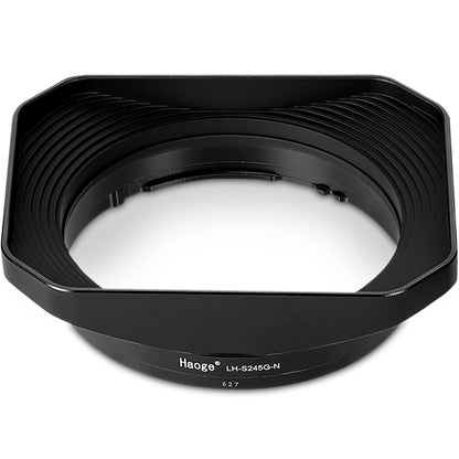 Haoge Metal Square Lens Hood for Sony FE 40mm F2.5 G FE 50mm F2.5 G FE 24mm F2.8 G Lens Shade on Sony A7CII A7CR A7R4 and Sony RX1RIII/RX1M2/RX1R/RX1 Camera Bayonet  Mount LH-S245G-N