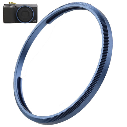 Haoge RRC-GR4-Blue Metal Decorate Ring Cap for RICOH GR IV Camera replaces GN-3