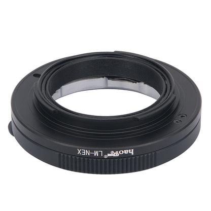 Haoge LM-NEX-L Macro Focus Lens Mount Adapter for Leica M LM Lens to Sony E-mount NEX Camera such as NEX-3, NEX-5, NEX-5N, NEX-7, NEX-7N, a6500, a6300, a6000, a5000, a3500, a3000, NEX-VG10, VG20