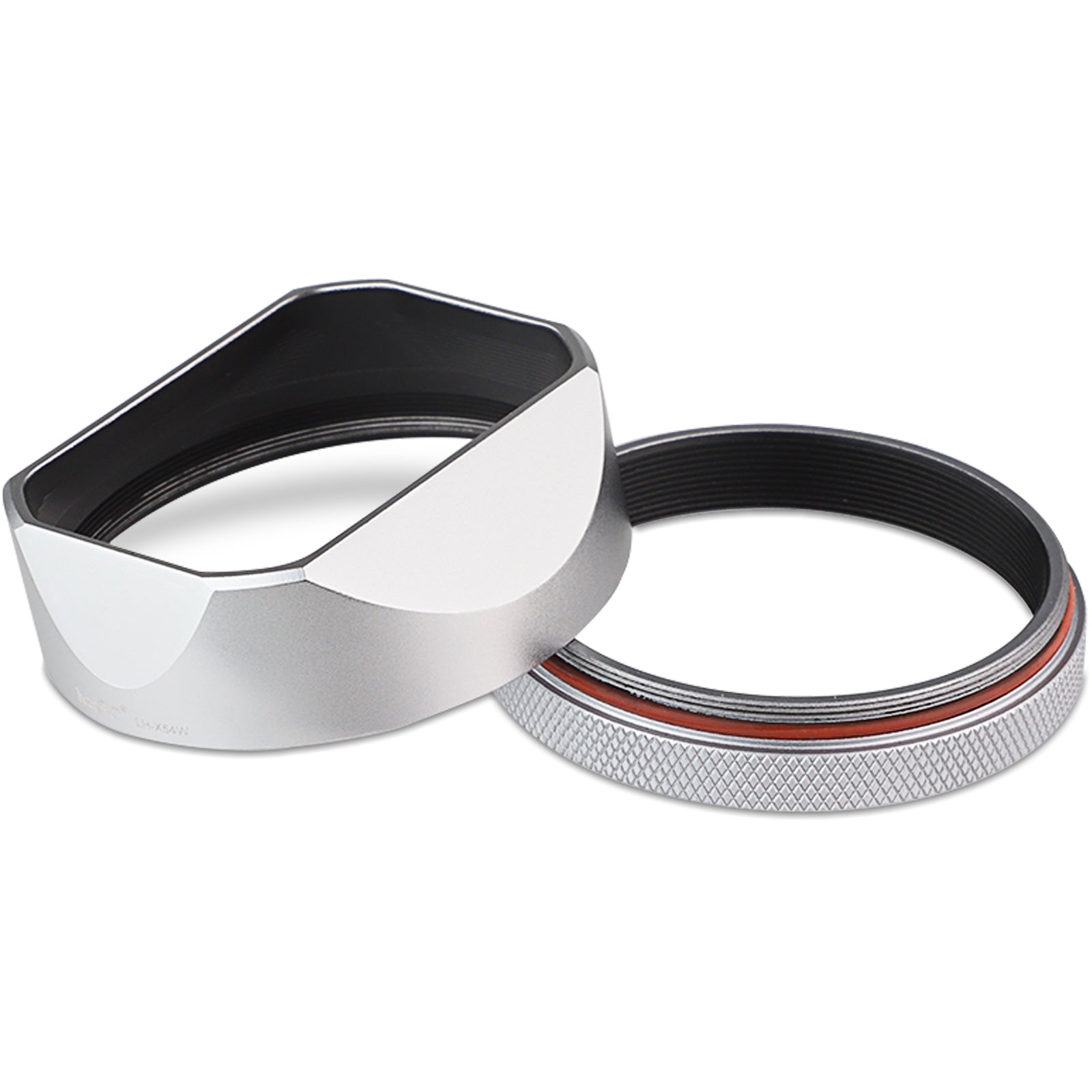 Haoge LH-X54W Square Metal Lens Hood with 49mm Adapter Ring for