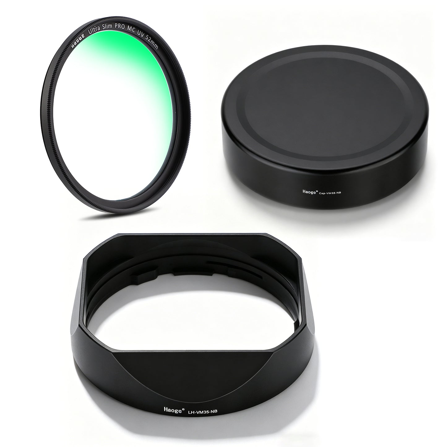 Haoge Square Metal Lens Hood for Voigtlander APO-LANTHAR 35mm F2 II ASPH,APO-LANTHAR 50mm F2 II Aspherical for Nikon Z-mount Lens LH-35AAZ