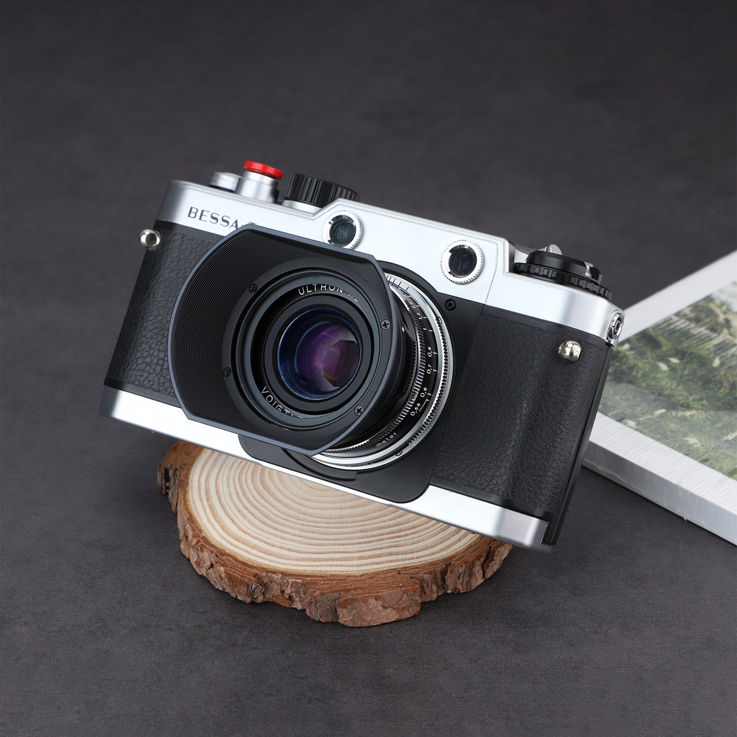 Haoge LH-VM12 Bayonet Square Metal Lens Hood Shade for Voigtlander Nokton 35mm F1.5 Aspherical VM Type I & Type II,ULTRON 28mm f2 1:2/28 35mm f2 1:2/35 Aspherical VM,2.5/35 P II Lens replace LH-12