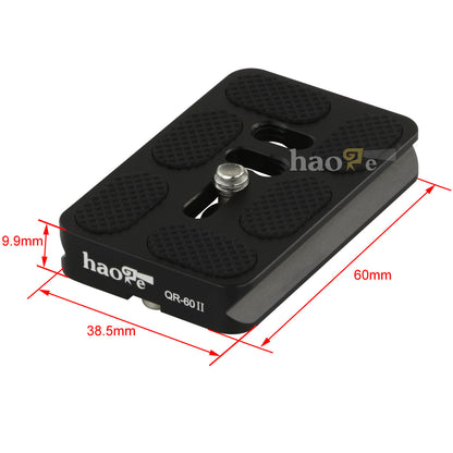 Haoge 140mm Nodal Slide Double Dovetail Focusing Rail Plate with Metal Quick Release Clamp and 60mm Plate for Camera Panoramic Panorama Close Up Macro Shoot fit Arca Swiss RRS Benro Kirk