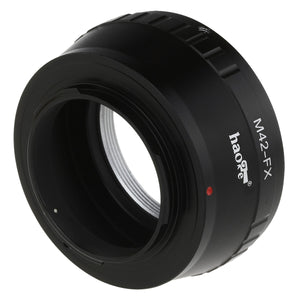 Haoge Lens Mount Adapter for 42mm M42 Screw Mount Lens to Fujifilm X-mount Camera such as X-A1, X-A2, X-A3, X-A10, X-E1, X-E2, X-E2s, X-M1, X-Pro1, X-Pro2, X-T1, X-T2, X-T10, X-T20