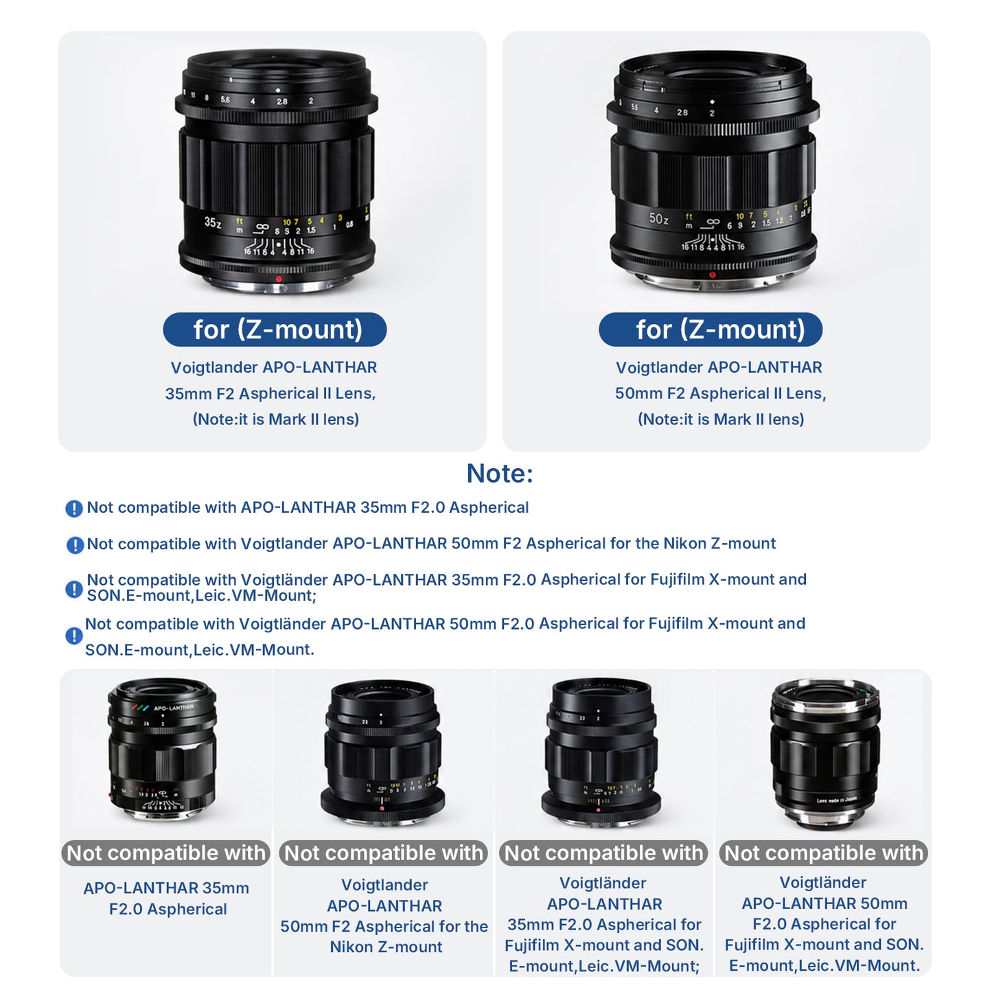 Haoge Square Metal Lens Hood for Voigtlander APO-LANTHAR 35mm F2 II ASPH,APO-LANTHAR 50mm F2 II Aspherical,APO-LANTHAR 28mm F2 for Nikon Z-mount Lens LH-35AAZ