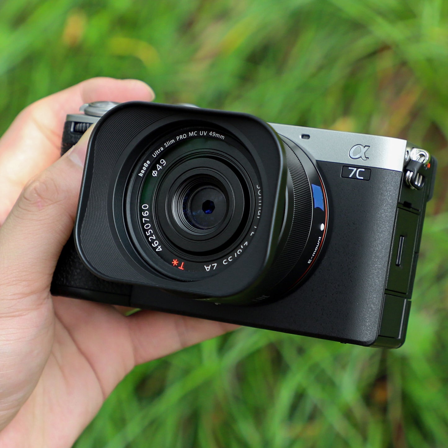 Haoge LH-RX1 Square Metal Bayonet Lens Hood Shade for Sony Carl Zeiss Sonnar T* FE 35mm F2.8 ZA,FE 55MM F1,8 ZA, FE 24mm F1.8 ZA Lens