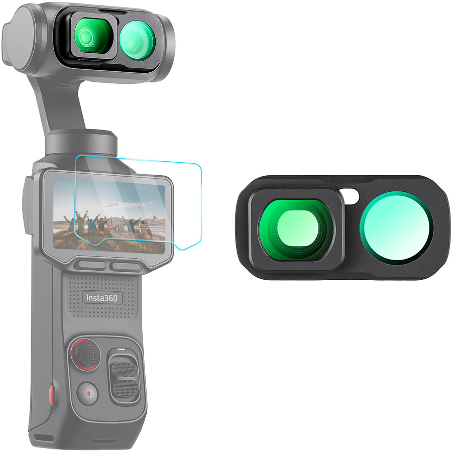 Haoge 0.72X Wide-Angle Lens for Insta360 Luna Ultra,112° FOV Expansion,Gimbal-Safe No Vignetting