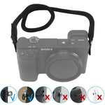 Load image into Gallery viewer, Haoge Camera Neck Strap for Sony a7, a7 II, a7 III, a7R, a7R II, a7R III, a7R IV, a7S, a7S II, a9, a9 II, a99 II, RX10, RX10 II, RX10 III, RX10 IV, RX1R, RX1R II Climbing Rope Black
