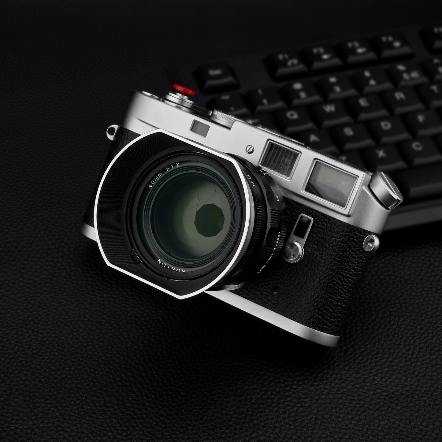 Haoge Metal Square Bayonet Lens Hood for Voigtlander Nokton Aspherical ASPH 40mm f1.2 VM,35mm f/1.2 II/III VM, 50mm f1.2 VM Leica M-Mount Lens replaces LH-8 Shade LH-VM35MS Silver
