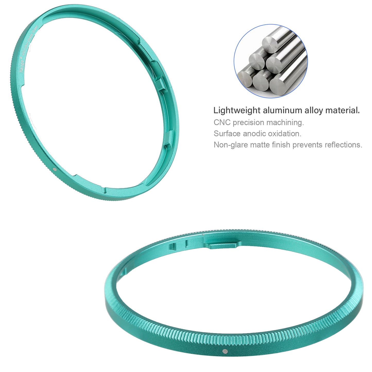 Haoge RRC-GR4-Grass Green Metal Decorate Ring Cap for RICOH GR IV Camera replaces GN-3