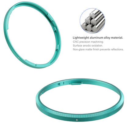 Haoge RRC-GR4-Grass Green Metal Decorate Ring Cap for RICOH GR IV Camera replaces GN-3