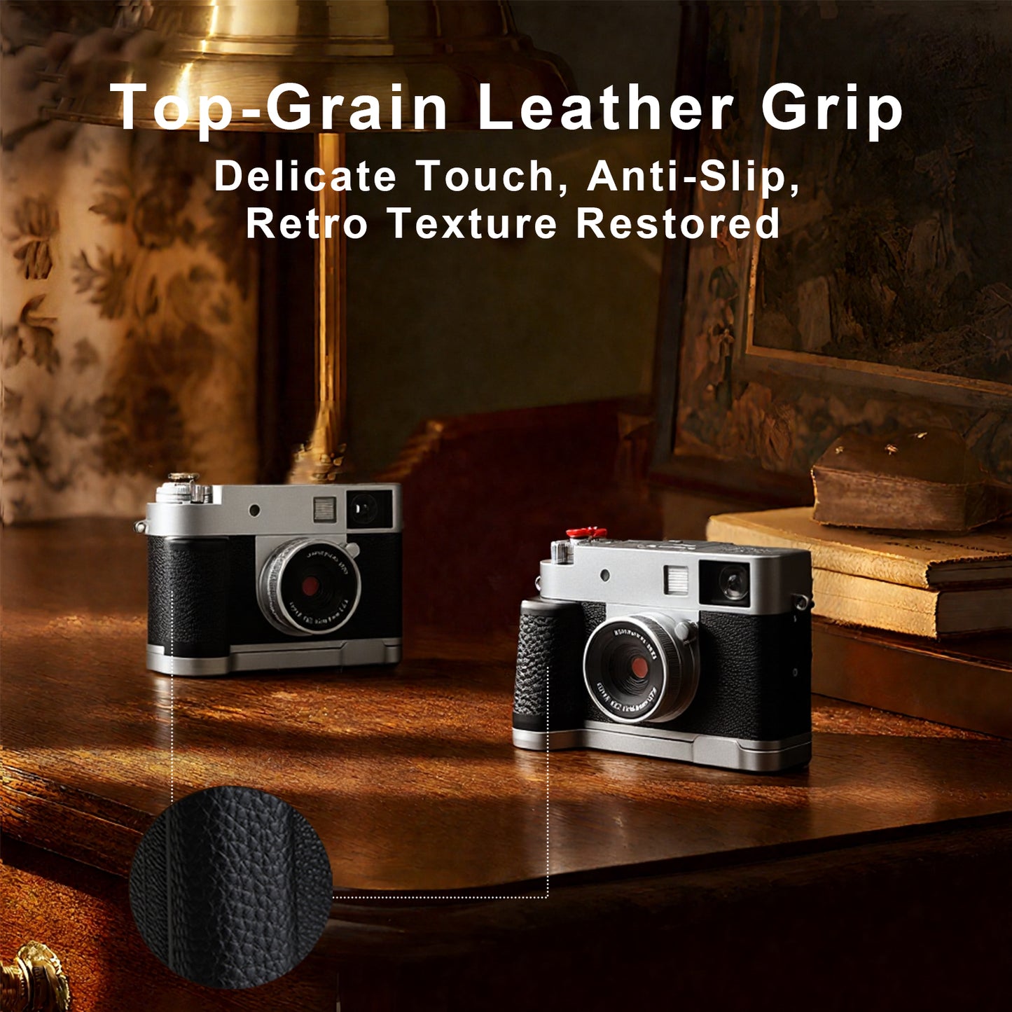 Haoge Handle HandGrip for Fujifilm x half Camera Body Accessories L-Shape Grip Bracket Plate  HG-XHALF-S