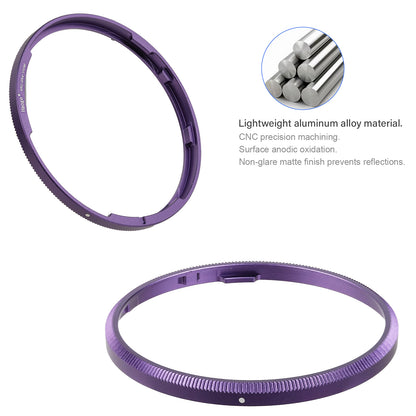 Haoge RRC-GR4-Violet Metal Decorate Ring Cap for RICOH GR IV Camera replaces GN-3