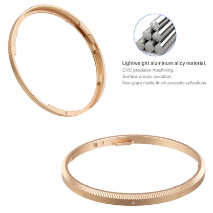 Haoge RRC-GR4-Rose gold Metal Decorate Ring Cap for RICOH GR IV Camera replaces GN-3