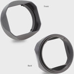 Load image into Gallery viewer, Haoge LH-S245N Bayonet Square Metal Lens Hood for Sony FE 50mm F2.5 G FE 40mm F2.5 G FE 24mm F2.8 G Lens Shade with Cap
