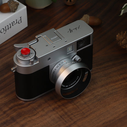 Haoge LH-XHALF Square Metal Lens Hood for Fujifilm X Half Fuji Photo Camera Accessories Silver