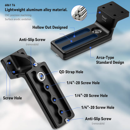 Haoge LF-S156 Replacement Lens Foot for Sigma 150-600 f/5-6.3 DG OS HSM Sport Lens,500mm F4 DG HSM,60-600mm F4.5-6.3 DG DN OS,70-200mm F2.8 DG OS HSM Sports Lens fit Arca