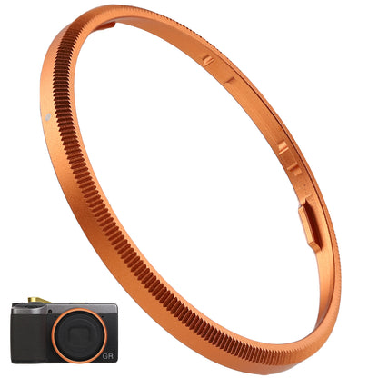 Haoge RRC-GR4-Orange Metal Decorate Ring Cap for RICOH GR IV Camera replaces GN-3