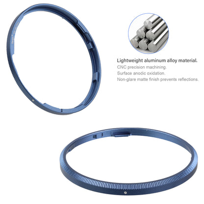 Haoge RRC-GR4-Blue Metal Decorate Ring Cap for RICOH GR IV Camera replaces GN-3