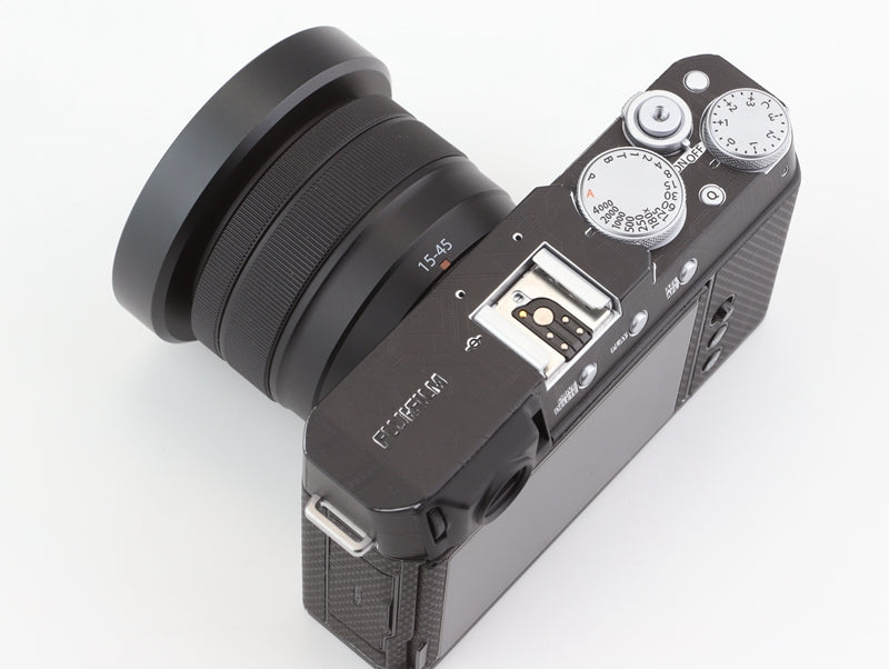Haoge Metal Lens Hood for Fujifilm Fuji XC 15-45mm f/3.5-5.6 OIS PZ Lens, Compatible with 52mm UV Filters and 52mm Lens Cap