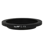Load image into Gallery viewer, Haoge Lens Mount Adapter for C Movie Film Lens to Fujifilm X-mount Camera such as X-A1, X-A2, X-A3, X-A10, X-E1, X-E2, X-E2s, X-M1, X-Pro1, X-Pro2, X-T1, X-T2, X-T10, X-T20
