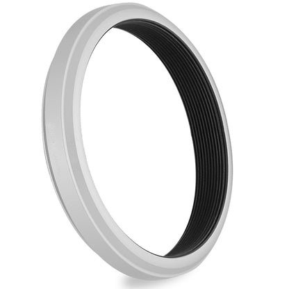 Haoge 49mm Lens Filter Adapter Ring for Fujifilm Fujinon X100VI X100V Camera fit 49mm UV CPL ND Filter Fit Original Lens Cap Silver LAR-X55S