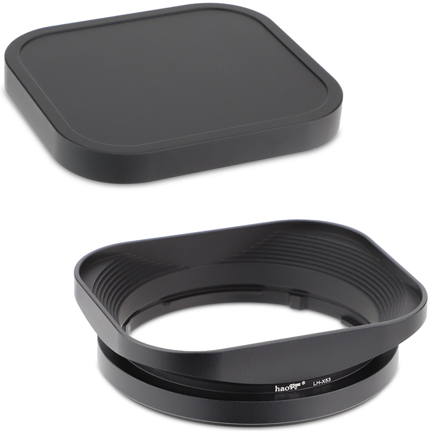 Haoge LH-X53 Quadratische Gegenlichtblende aus Metall für Fujifilm Fuji Fujinon XF 35mm F1.4 R / XF35mmF1.4 R Objektiv 