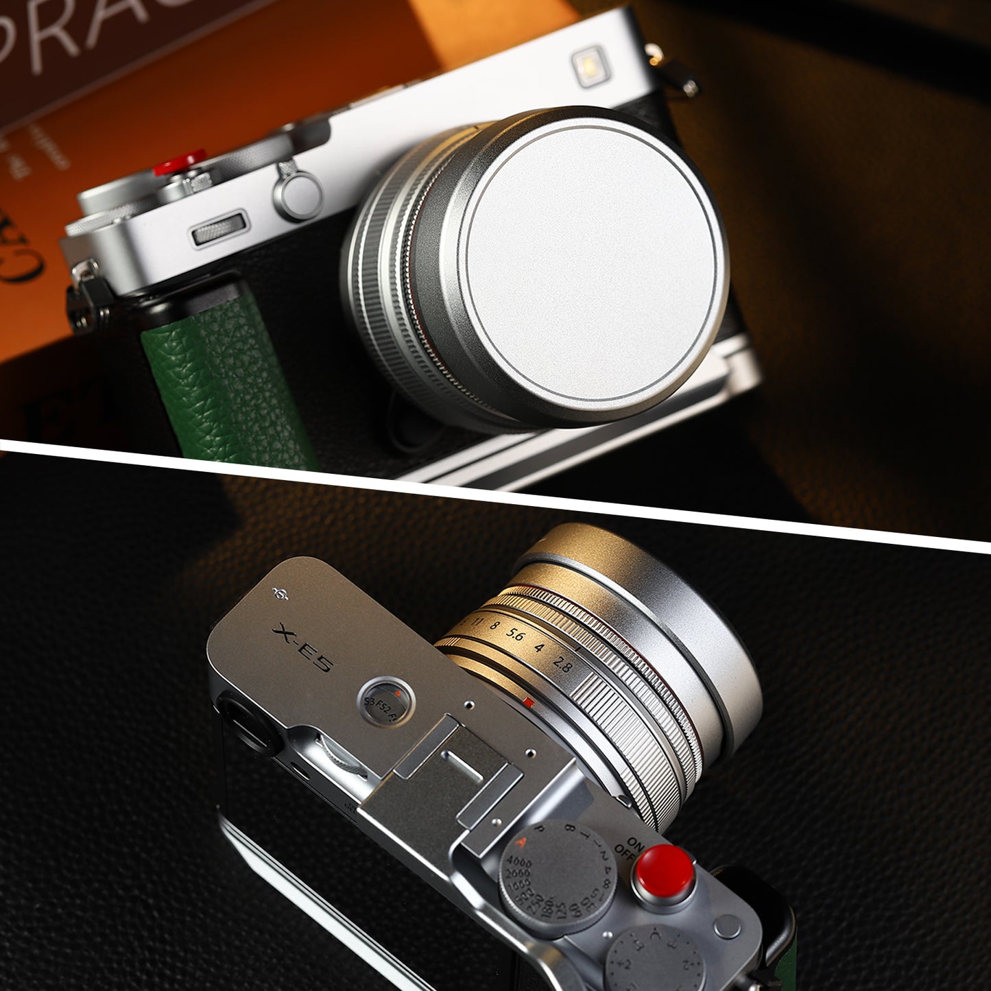 Haoge 43mm Metal Square Lens Hood for Voigtlander ULTRON 27mm F2 Aspherical Fujifilm X-mount Lens,COLOR-SKOPAR 18mm f/2.8 Aspherical X-mount Lens
