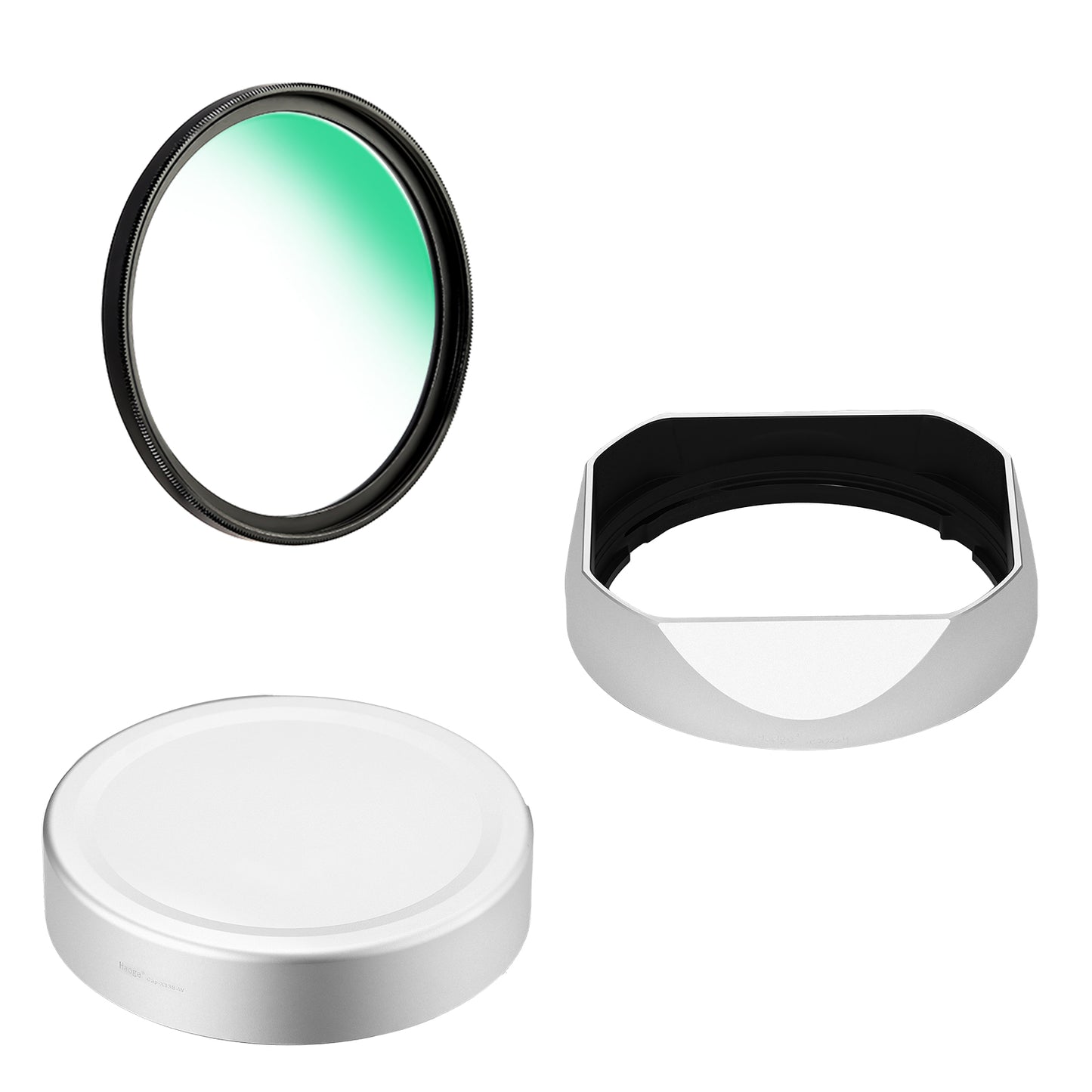 Haoge Metal Square Lens Hood for Sony RX1RIII/RX1RM3/RX1M2/RX1 Camera and Sony FE 40mm F2.5 G FE 50mm F2.5 G FE 24mm F2.8 G Lens Shade on A7CII A7CR A7R4 Camera Bayonet  Mount