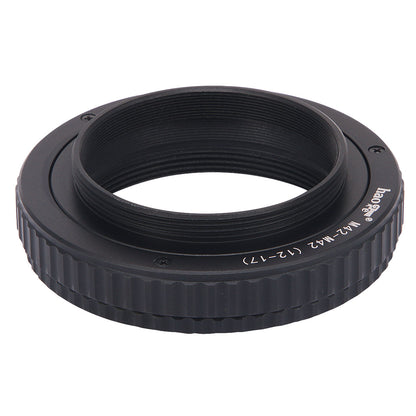 Haoge Macro Focus Lens Mount Adapter Built-in Focusing Helicoid for M42 42mm Screw mount Lens to M42 42mm Screw mount Camera 12mm-17mm