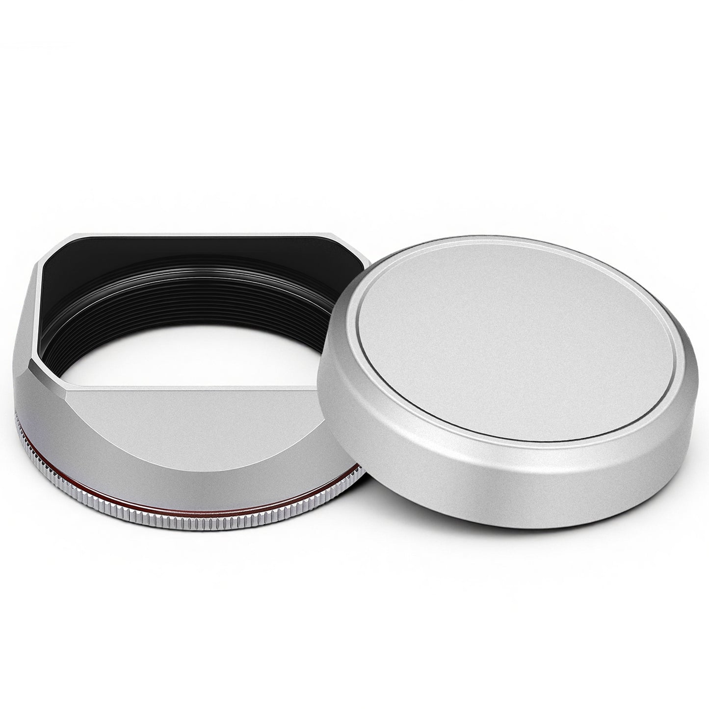 Haoge 43mm Metal Square Lens Hood for Voigtlander ULTRON 27mm F2 Aspherical Fujifilm X-mount Lens,COLOR-SKOPAR 18mm f/2.8 Aspherical X-mount Lens