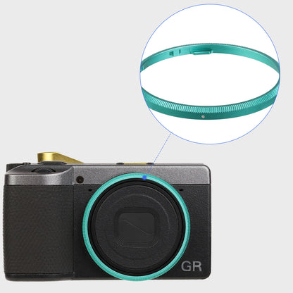 Haoge RRC-GR4-Grass Green Metal Decorate Ring Cap for RICOH GR IV Camera replaces GN-3