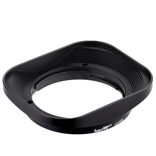 Haoge LH-X35 Square Metal Lens Hood Shade for Fuji Fujifilm XF 35mm f/2 R WR and XF 23mm f/2 R WR lens