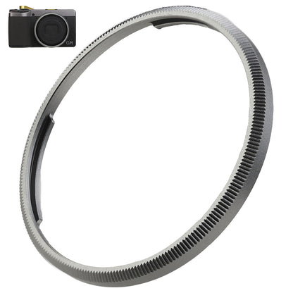 Haoge RRC-GR4-Grey Metal Decorate Ring Cap for RICOH GR IV Camera replaces GN-3
