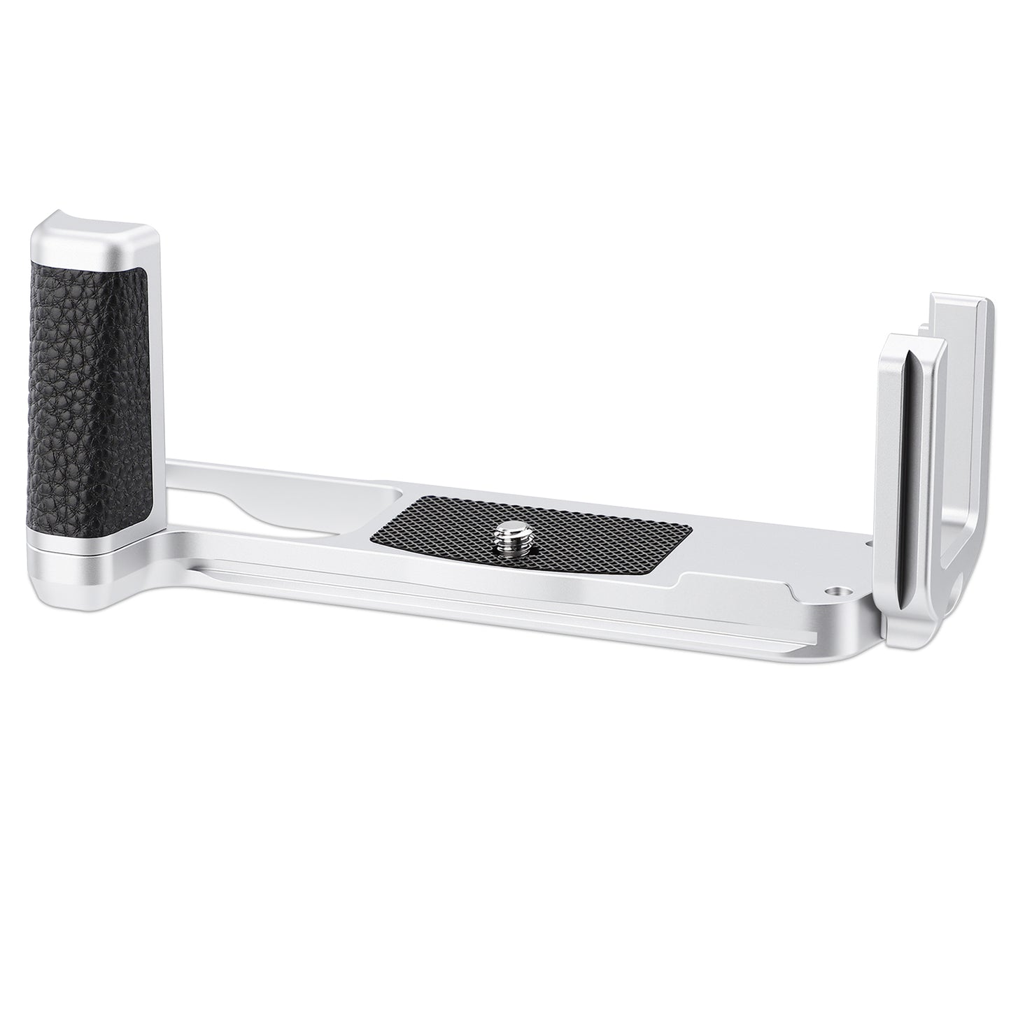 Haoge Camera Bracket Holder Hand Grip for OM SYSTEM OM-3 Camera fit Arca Swiss Kirk RRS Benro Quick Release Plate Silver HG-OM3-S