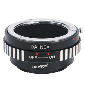 Haoge Lens Mount Adapter for Pentax DA Mount Lens to Sony E-mount NEX Camera such as NEX-3, NEX-5, NEX-5N, NEX-7, NEX-7N, NEX-C3, NEX-F3, a6300, a6000, a5000, a3500, a3000, NEX-VG10, VG20