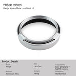 Load image into Gallery viewer, Haoge LH-LQ Metal Lens Hood Shade with Cap for Leica Q Q2 Q-P QP Typ 116 Typ116 Camera Silver
