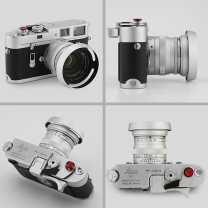 Haoge LH-ZV05W Runde Metall-Gegenlichtblende für Carl Zeiss Biogon T* 2/35 35 mm f/2 ZM, Biogon T* 2.8/35 35 mm f/2.8 ZM, Planar T* 2/50 50 mm f/2 ZM; Voigtländer NOKTON CLASSIC 35 mm f/1.4 I &amp; II VM, 40 mm f/1.4 VM, 50 mm f/1.5 Aspherical II VM