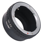 Load image into Gallery viewer, Haoge Manual Lens Mount Adapter for Olympus OM Lens to Fujifilm Fuji X FX mount Camera such as X-A1 X-A2 X-A3 X-A5 X-A10 X-A20 X-E1 X-E2 X-E2s X-E3 X-H1 X-M1 X-Pro1 X-Pro2 X-T1 X-T2 X-T10 X-T20
