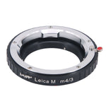 Load image into Gallery viewer, Haoge Manual Lens Mount Adapter for Leica M LM Lens to Olympus and Panasonic Micro Four Thirds MFT M4/3 M43 Mount Camera

